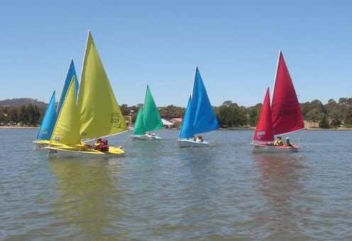 Jostling on the start line - Division 4, Level 2 - Special Olympics Selection Regatta © Graeme Adam
